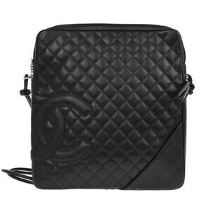 Chanel Black Calfskin Cambon Ligne Shoulder Bag